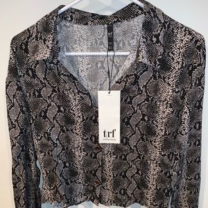 Zara snake print top